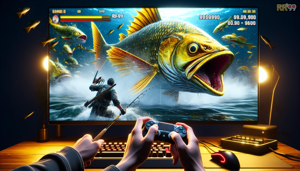 Hình ảnh gameplay Golden Fish RR99 với cá vàng khổng lồ