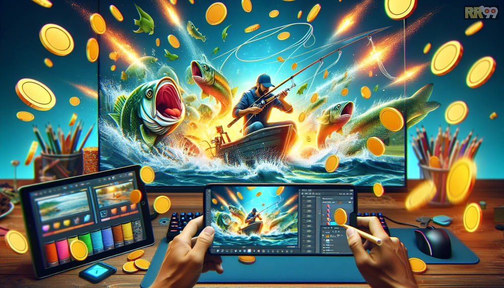 Đồ họa Bắn Cá Ăn Xu với hiệu ứng nổ xu rực rỡ