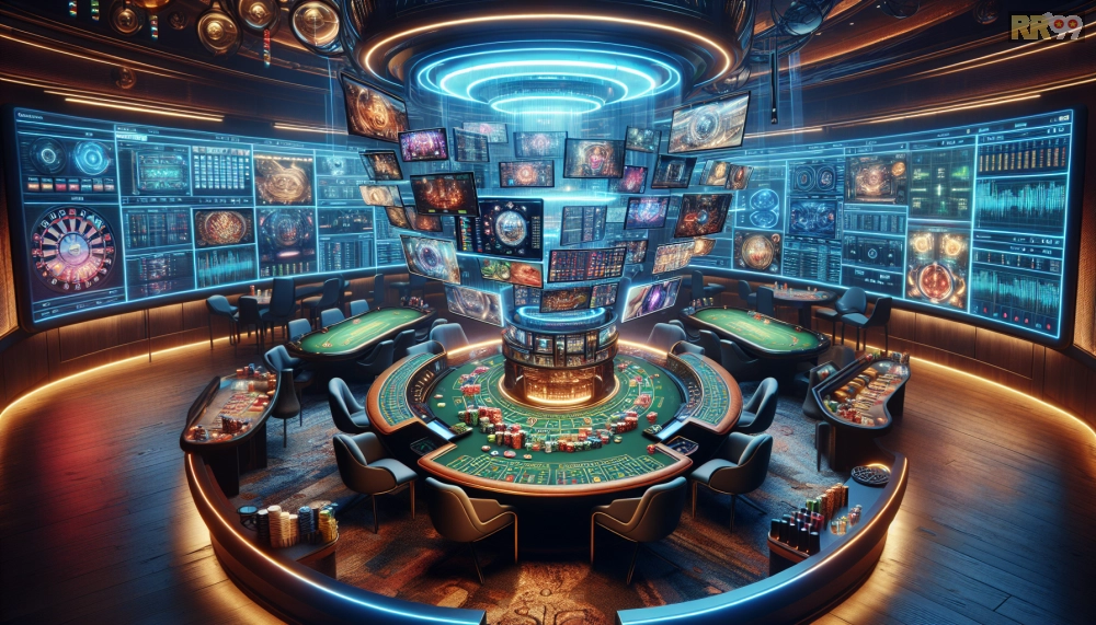 Giao diện live casino rr99 với dealer thực tế và bàn chơi đa dạng 2025