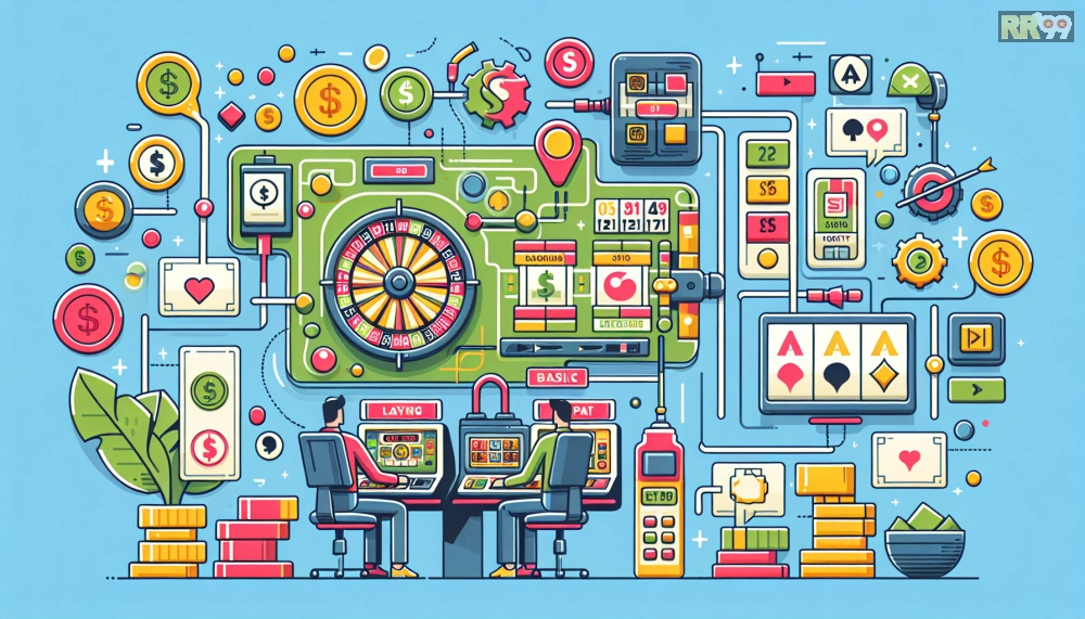 Giới thiệu khái niệm nổ hũ trên nền tảng rr99 với hình ảnh minh họa cơ bản