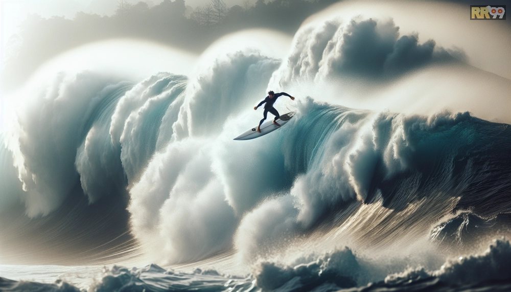 Ảnh lướt ván rr99 WaveMaster trên sóng lớn Phú Quốc