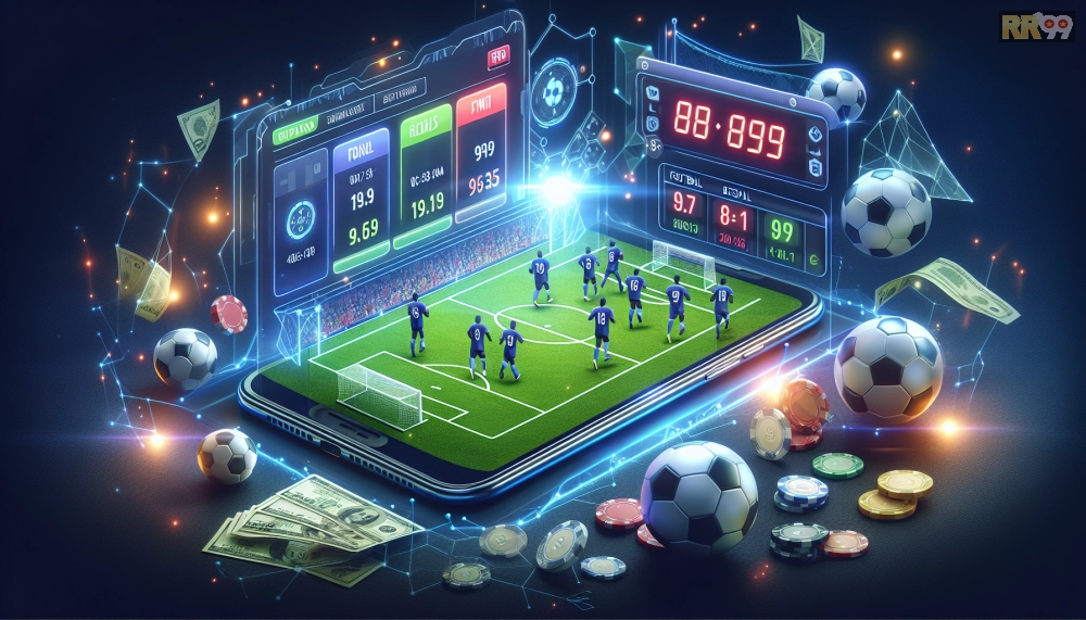 Hình ảnh giao diện cá cược bóng đá trên rr99 với kèo hấp dẫn