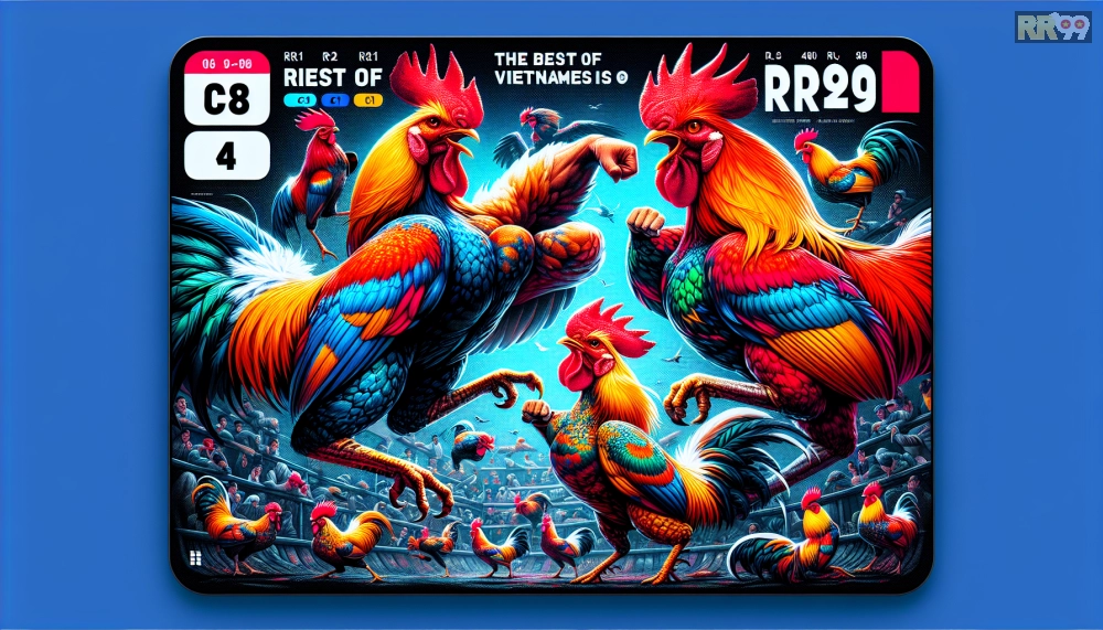 Hình ảnh gà nòi Việt Nam thi đấu trực tiếp trên rr99