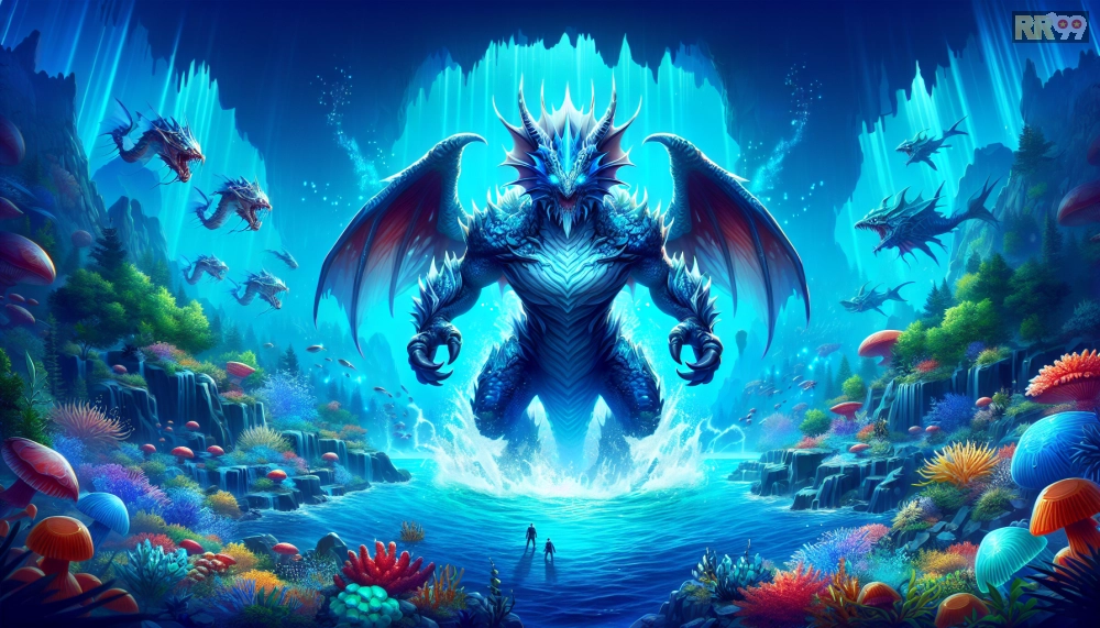 Boss rồng biển trong Hải Vương Bắn Cá RR99 với hiệu ứng đặc biệt