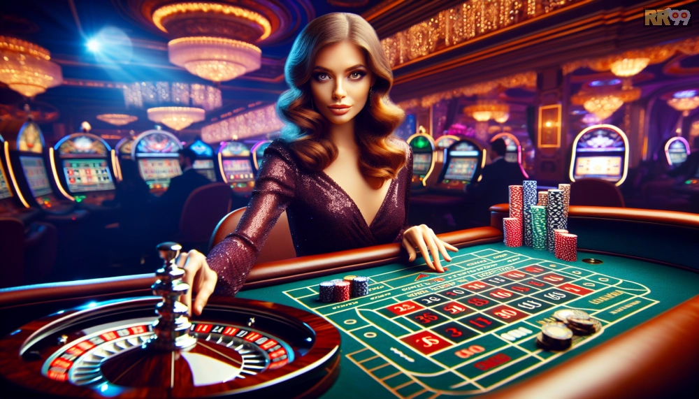 Trò chơi Roulette quay trực tiếp với dealer xinh đẹp trên nền tảng live casino rr99