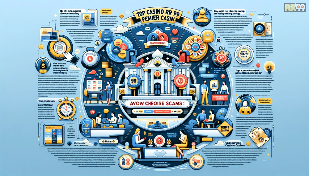 Infographic các lưu ý tránh lừa đảo khi chọn casino RR99