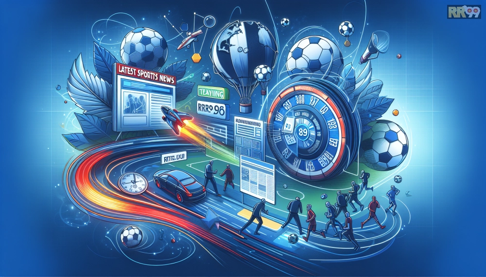 Hình minh họa giải thích khái niệm tin thể thao mới nhất rr99 với các yếu tố cập nhật realtime và phân tích chuyên sâu