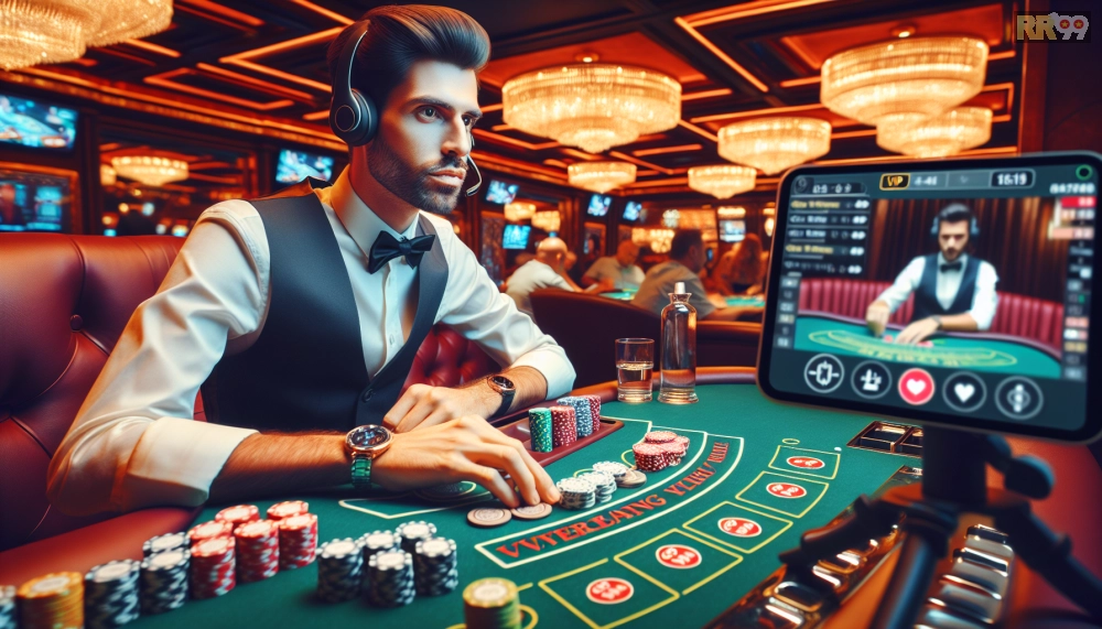 Hình ảnh live stream dealer tại RR99 VIP