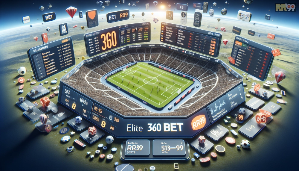 Giao diện trải nghiệm Elite 360 Bet với tính năng cá cược realtime