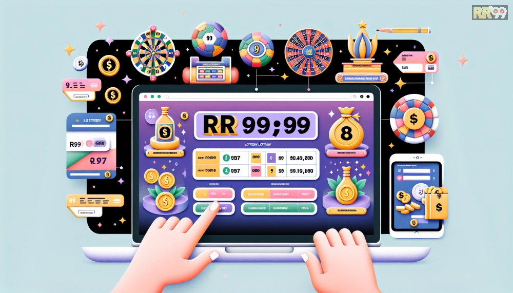 Giao diện trang chủ RR99 Official với các lựa chọn cược xổ số ba miền